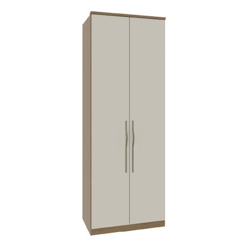 Guarda Roupa Modulado 02 Portas 03 Gavetas 234cm de Altura Setiba - Carvalho/Palha
