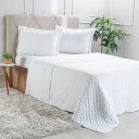 Ver imagem 1 de Kit Colcha Casal Miraggio New Soft 220x240cm Branco