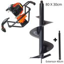 Ver imagem 1 de Perfurador de Solo Vulcan VPS520 Broca 80x30cm + Extensor de 40cm Potente Ideal Para Agricultura