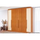 Ver imagem 5 de Guarda Roupa Casal 6 Portas 4 Ripadas e 8 Gavetas Grécia Cinamomo/off White - Conquista