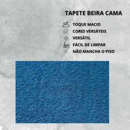 Tapete Macio Peludo 1,50m Redondo Óasis Azul Jeans - 3