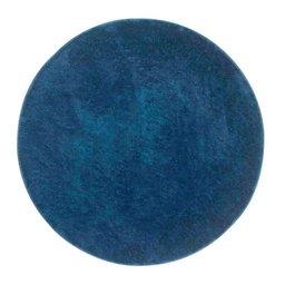Tapete Macio Peludo 1,50m Redondo Óasis Azul Jeans - 1