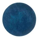 Ver imagem 1 de Tapete Macio Peludo 1,50m Redondo Óasis Azul Jeans