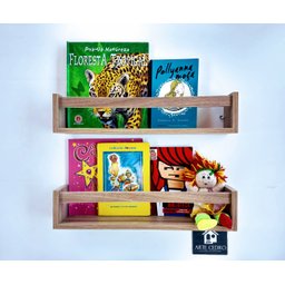 Kit 2 Prateleira de Banheiro Nicho Organizador para Lavabo Cozinha Quarto MDF Madeira 55cm - 2
