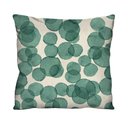 Ver imagem 1 de Capa de Almofada Decorativa Abstrata Verde para Sofá 100% Algodão - 45x45cm