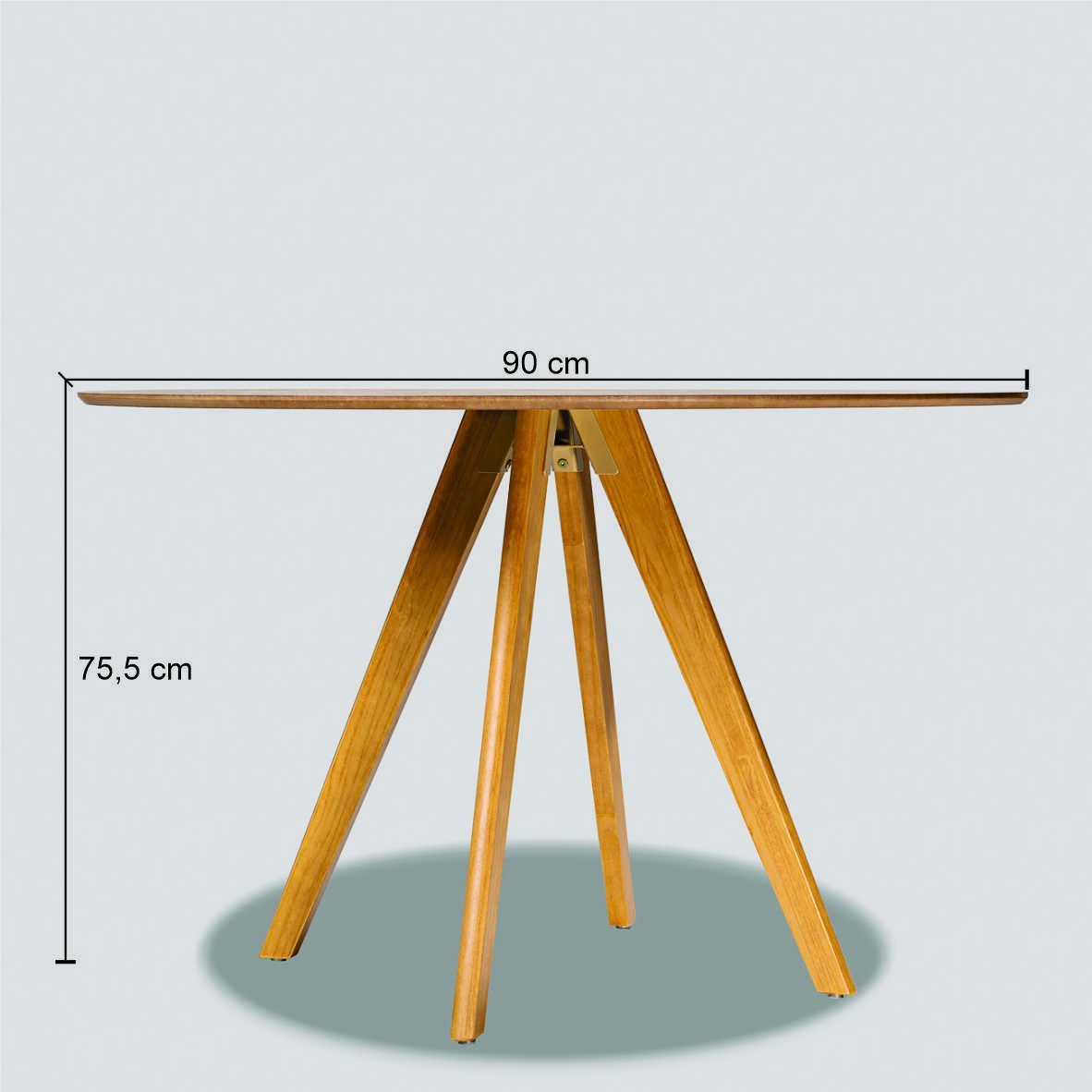 Mesa de Jantar Sunshine 90 cm Redonda Tauari - 2