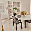 Ver imagem 2 de Mesa de Jantar Cone 150 Cm Tampo Laca Branca + Vidro Base Branca