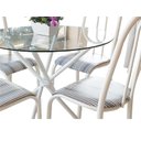 Ver imagem 2 de Conjunto Mesa Munique de jantar de cozinha redonda vidro 90cm com 4 cadeiras