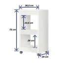 Ver imagem 2 de Fruteira com rodízios e três prateleiras (Alto Brilho - Acabamento Premium)