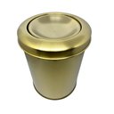 Ver imagem 2 de Lixeira Dourada 5l Basculante Novo Design Fineza