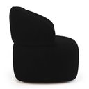 Ver imagem 2 de Kit 02 Poltronas Orgânicas Giratória Living Glee Veludo Preto - Desk Design