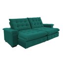 Ver imagem 7 de Sofá 4 Lugares Coliseu 2.60m Retrátil e Reclinável Super Pillow - Verde