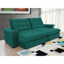 Ver imagem 4 de Sofá 4 Lugares Coliseu 2.60m Retrátil e Reclinável Super Pillow - Verde