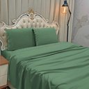 Ver imagem 3 de Jogo de Lençol Casal Padrão Lauren 300 Fios 4 Peças Esmeralda