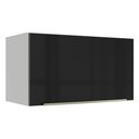 Ver imagem 1 de Armário Aéreo Madesa Lux 60 cm 1 Porta Basculante Branco/Preto
