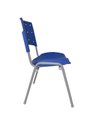 Ver imagem 3 de Cadeira Secretaria Ergoplax Fixa BC - Azul