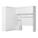 Ver imagem 4 de Quarto Modulado Completo Casal Florença Branco Moval