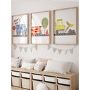 Ver imagem 1 de Kit 3 Quadros Decorativos Infantil Carros No4