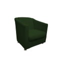 Ver imagem 4 de Kit Namoradeira + 2 Poltronas Decorativa Biane Suede Verde Pés Cromado Ms Decor