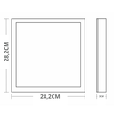 Ver imagem 7 de Painel com Placa de Led Taschibra 24w Lys Quadrado Sobrepor Bivolt 4000k Neutro Suave