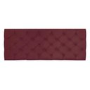 Ver imagem 3 de Cabeceira Painel Capitonê Casal 1,40m Jade Suede - Pallazio - Marsala