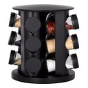 Ver imagem 1 de Porta Condimentos Giratório com 9 Potes Preto