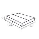 Ver imagem 4 de Cama Box Blindado Queen Bipartido Principe Das Camas Sintético Marrom 158x198x40