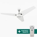 Ver imagem 1 de Ventilador de Teto Com Controle Remoto Natuvent Callis Led 3 Pás Madeira Branco 4000k Branco Neutro