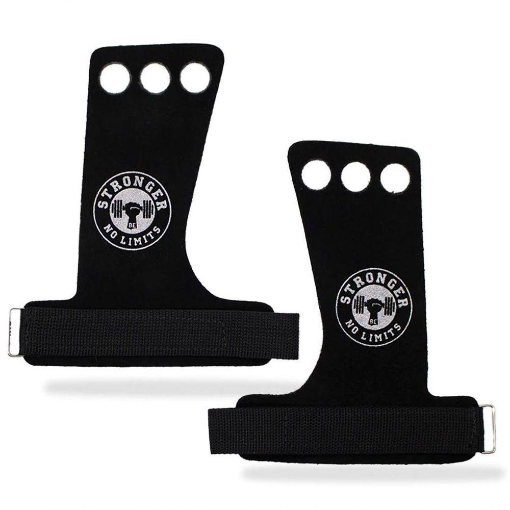 Hand Grip Vênus em Couro 3 Furos Be Stronger Tamanho P - 3