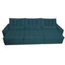 Ver imagem 5 de Sofá Retrátil e Reclinável com Molas Ensacadas Cama Inbox Gold 3,52m Tecido Suede Velusoft Petró