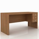 Ver imagem 2 de Conjunto de Escritório com Escrivaninha 02 pç CJ43018-058 Tecno Móbili - Tecno Móbili Amêndoa