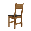 Ver imagem 5 de Kit 2 Cadeiras Estofadas para Mesa Sala de Jantar Reforçada - Carvalho/preto