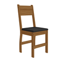 Ver imagem 4 de Kit 2 Cadeiras Estofadas para Mesa Sala de Jantar Reforçada - Carvalho/preto