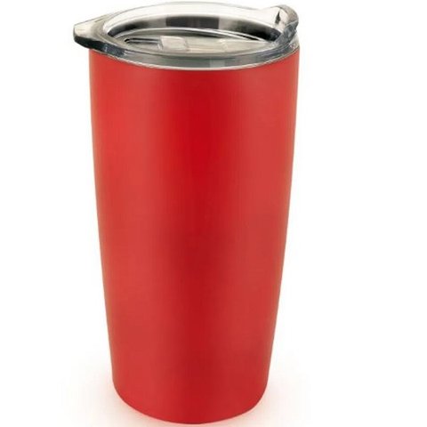Copo Térmico de Cerveja INOX RED com Tampa 590ML Mimo STYLE AJ20038