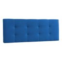 Ver imagem 6 de Canto Alemão Recamier Bau + Painel Madri 120cm Suede Azul Marinho - Inova Decor