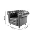 Ver imagem 5 de Poltrona Luiz XV Chesterfield Capitone Corano Cafe