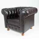 Ver imagem 1 de Poltrona Luiz XV Chesterfield Capitone Corano Cafe