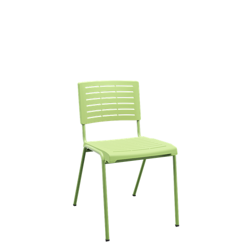 Cadeira Fixa Escritório Multiuso Niala Plaxmetal Nr17 Verde