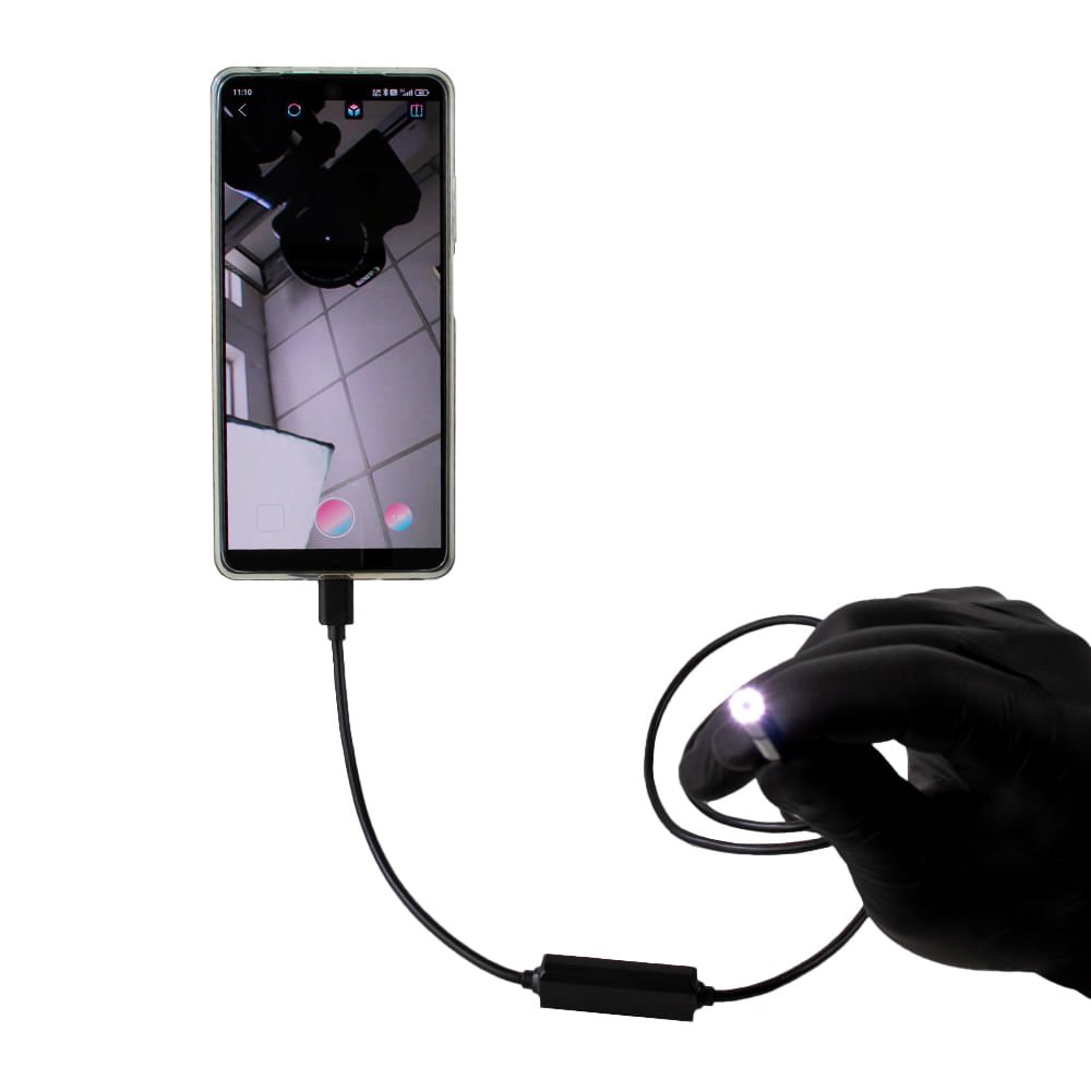 Endoscópio/boroscópio para Smartphones Ios/android Lente 5.cabo 5m P10-5m5 com Led de 5mm..5 - 3
