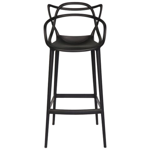 Banqueta Allegra Masters 100% Polipropileno Preta