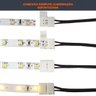 10 Conectores de Emenda para Fita de Led 2 Vias Rabicho Fêmea P4 10mm - 6