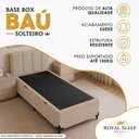 Ver imagem 2 de Cama Box com Baú Solteiro Royal Sleep Suede Bege 88cm