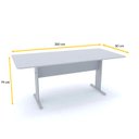 Ver imagem 2 de MESA DE REUNIÃO RETANGULAR PANDIN MAXXI - CINZA MX2000