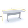 MESA DE REUNIÃO RETANGULAR PANDIN MAXXI - CINZA MX2000 - 2