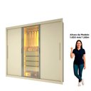Ver imagem 6 de Guarda-Roupa Casal 3 Portas 1 Porta Reflecta com LED 100% MDF Royale Off White