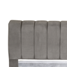Cabeceira Velutto Casal 140cm Suede Cinza – Élpis Móveis - 2