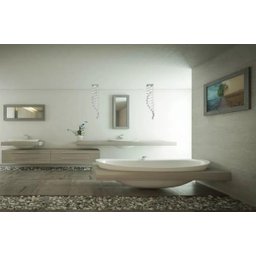 Kit C/2 Lustres Espiral Para Lavabo, Com 60cm De Altura - 2