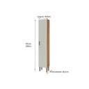Ver imagem 2 de Paneleiro de Cozinha Essência C/ 1 Porta 35cm Freijo/white Laca - Genialflex