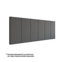 Ver imagem 2 de Cabeceira Casal Lisa Suede Espuma Premium Modulada Estofada Quarto Cama - Cinza