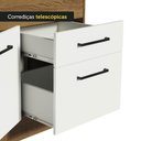 Ver imagem 5 de Balcão de Pia Cozinha 150 cm 2 Portas e 2 Gavetas (Com Tampo) Rustic/Branco Agata Madesa